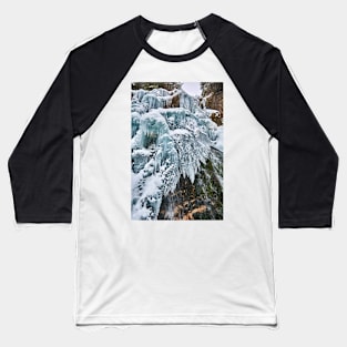 Frozen waterfall in the winter Baseball T-Shirt